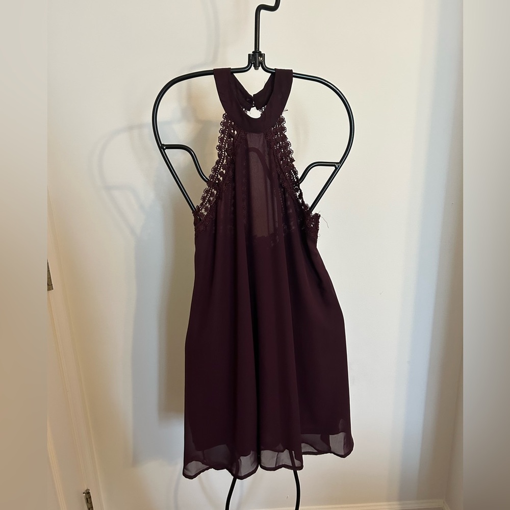 Dark purple flowy formal dress, Size S